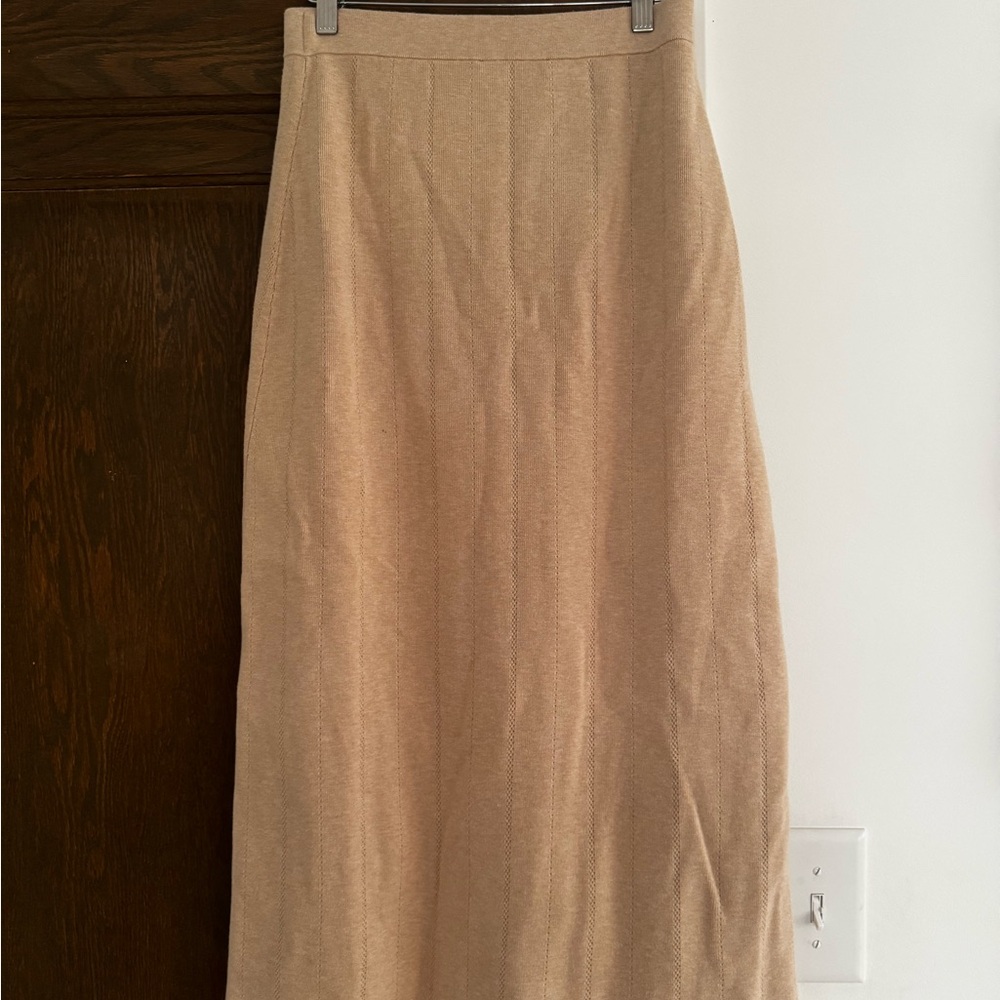 Sezane Cream Midi Skirt in size Small - Picture 5 of 11